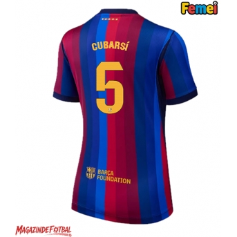 Barcelona Pau Cubarsi #5 Tricou Fotbal Replică 2026-27 Femei Acasa